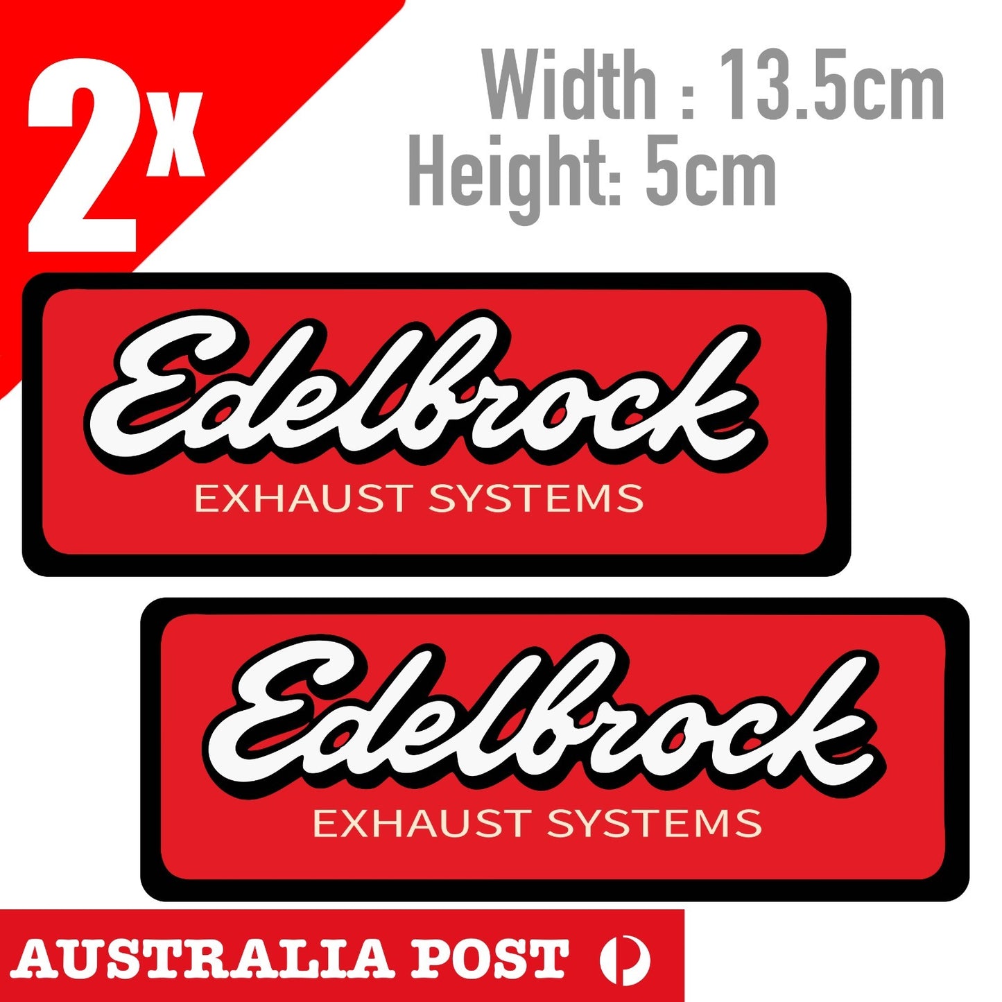 EDELBROCK Exhaust Systems, BEER FRIDGE TOOLBOX MANCAVE HOT ROD RAT ROD Sticker