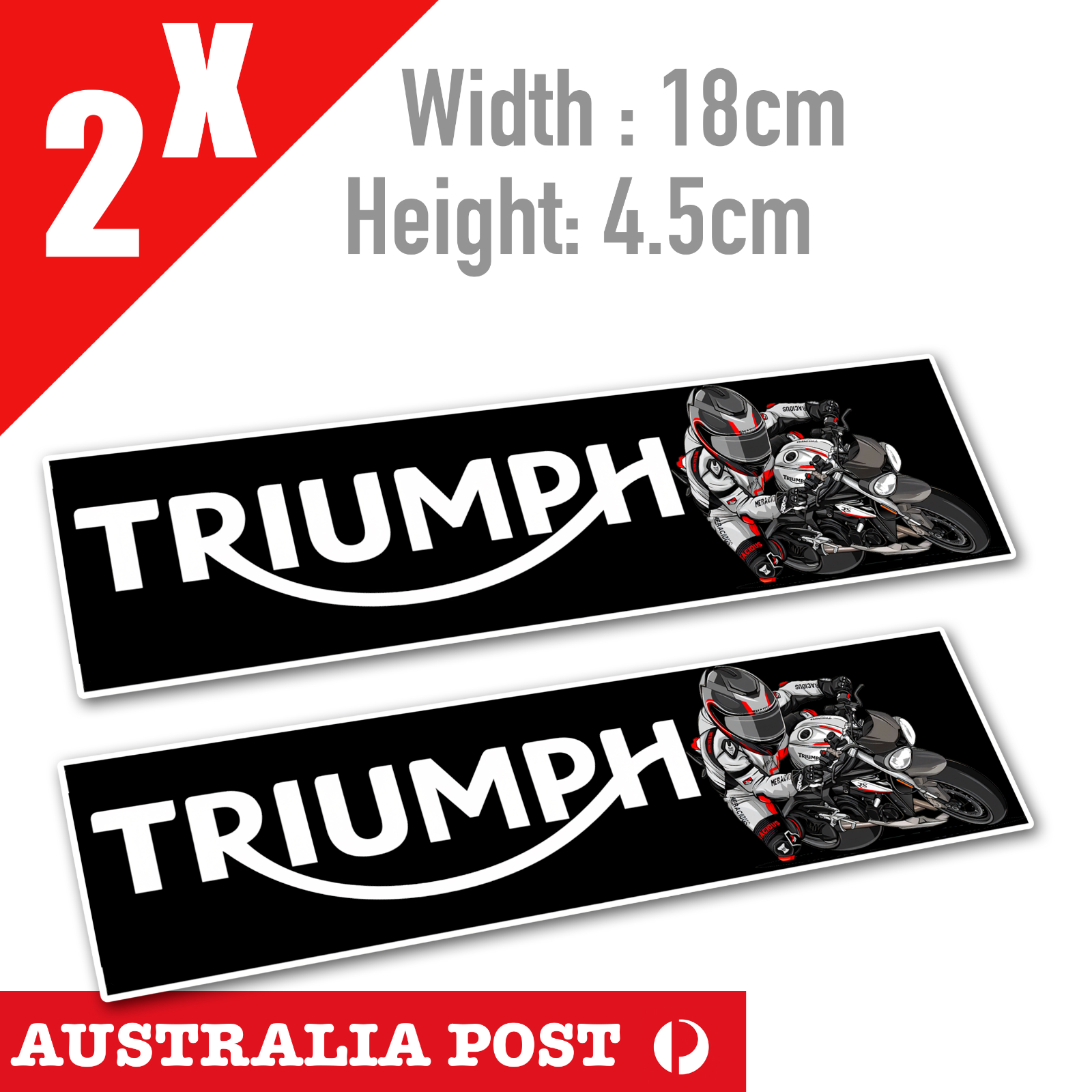 TRIUMPH Motorcycle Racing Banner Stickers