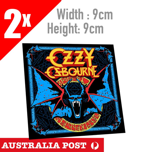 Ozzy Osbourne Heavy Metal R.I.P Logo  2x Sticker