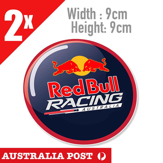 RED BULL RACING AUSTRALIA ROUND Logo, Red Bull Energy Drink  Sticker