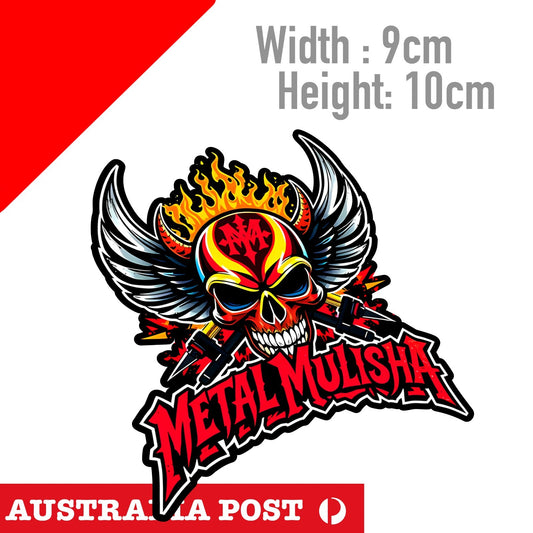 Metal Mulisha Red Skull Head Logo ,Motocross Dirt Bike, Off Road,4x4  Sticker