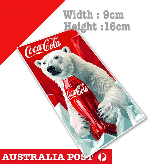 Coca Cola Polar Bear Vintage White Bear Sign, Bar, Toolbox, Fridge  Sticker