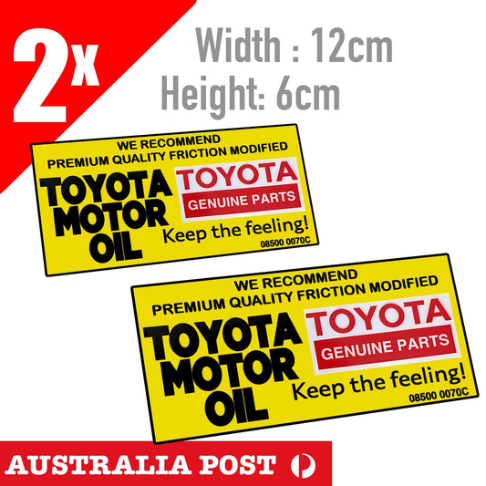 Toyota Motor Oil - Keep The Feeling! Hilux AE86 Hiace Prado Surf Oil stickers