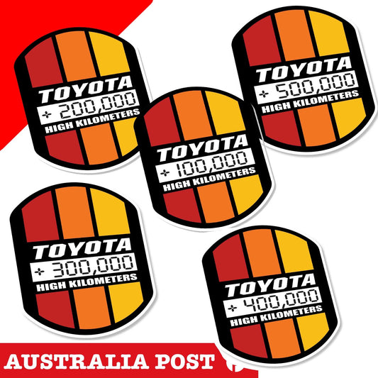 Vintage High Mileage Sticker Decal Die-Cut For TOYOTA FJ CRUISER 4Runner TACOMA