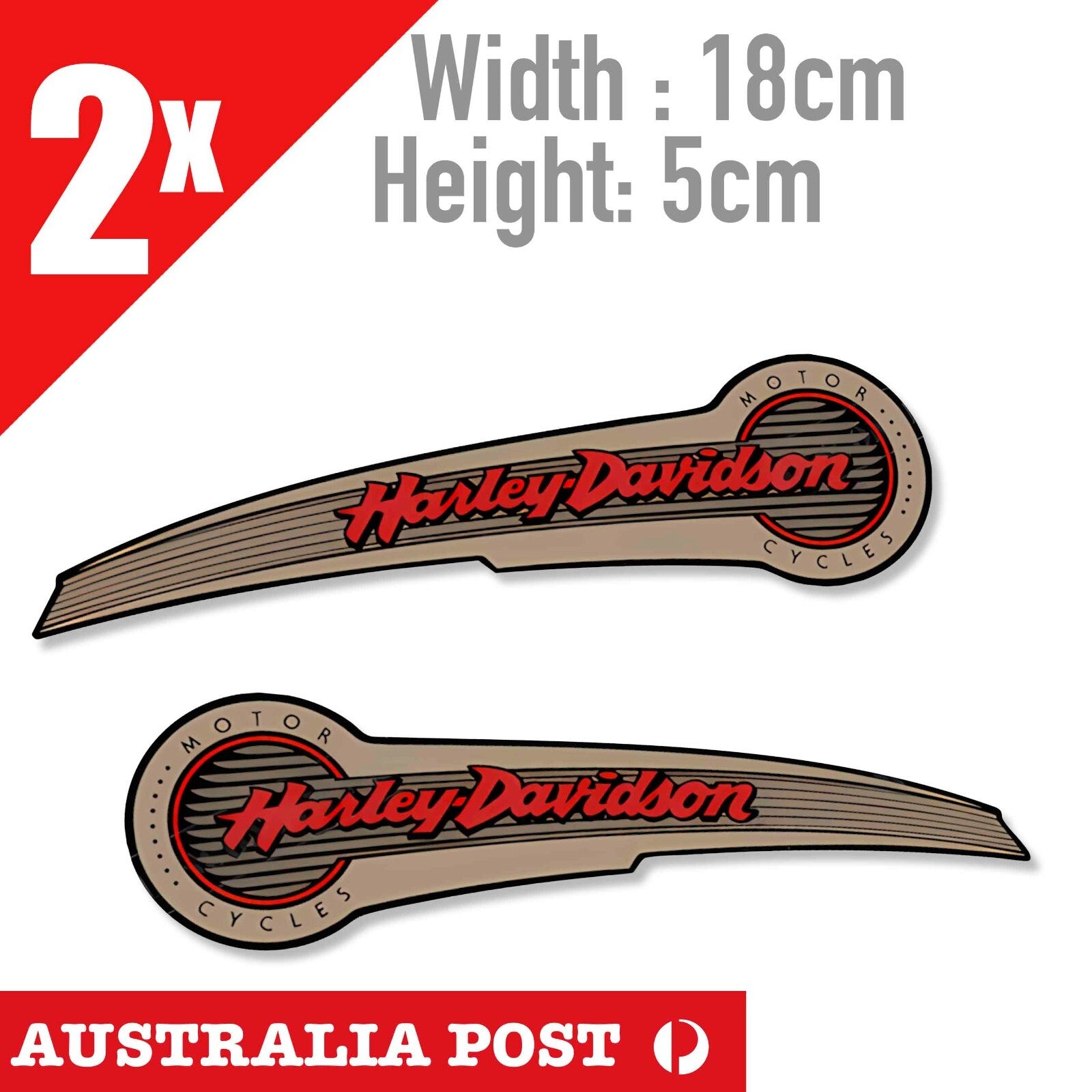 Harley Davidson Motorcycle Fuel Tank banner, Classic Fireman Edition Stickers