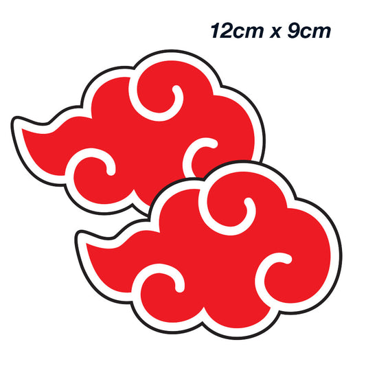 Naruto the Akatsuki Cloud Symbol Anime JDM Laptop , Car  Decal Sticker 