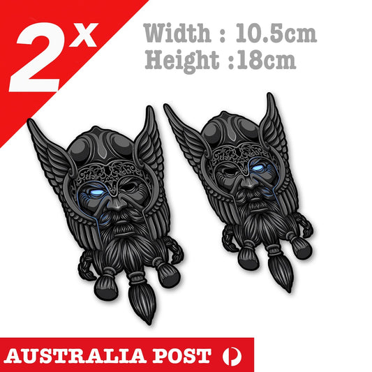 Odin God of War, IN ODIN WE TRUST Vikings 4 x 4 Off Road Stickers