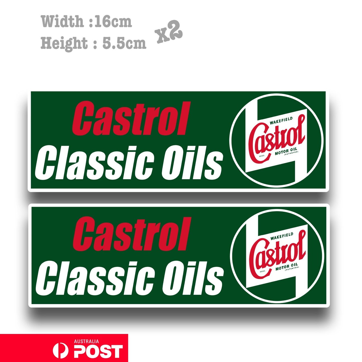CASTROL Classic Oils  Vintage Sign, Oil Change , Garage , Fridge Vinyl Sticker