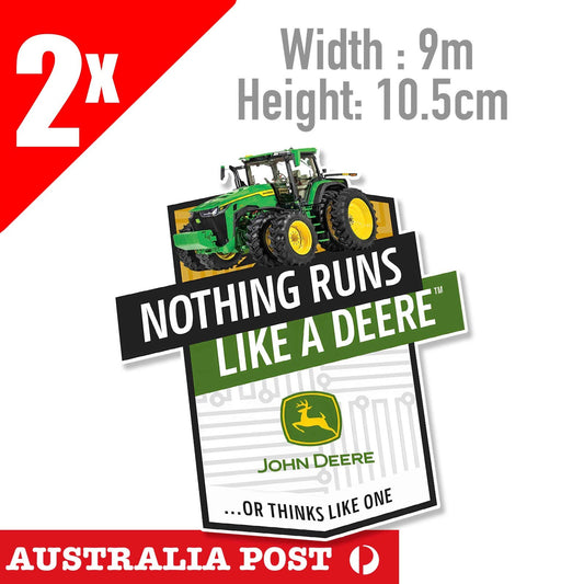 JOHN DEERE Tractor  Logo , Tractors , Nothing Runs Like A Deere  Sticker