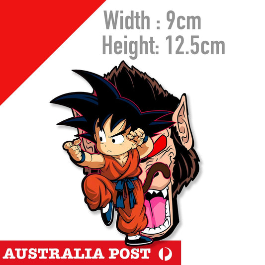 DRAGON BALL Z , Kid GOKU Monkey Martial Art Cartoon Character Sticker