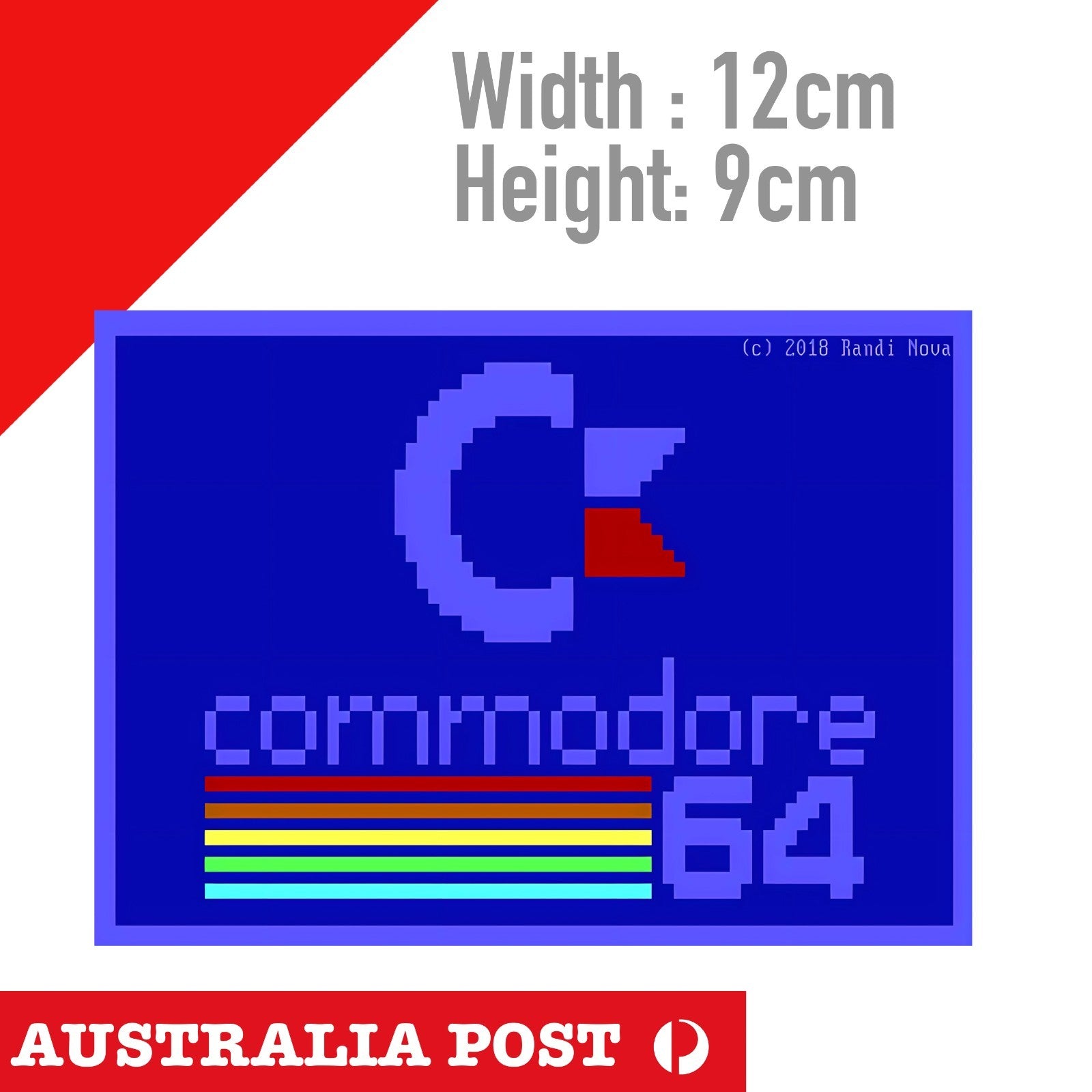Commodore 64 ANSI Logo Vintage Logo Sticker