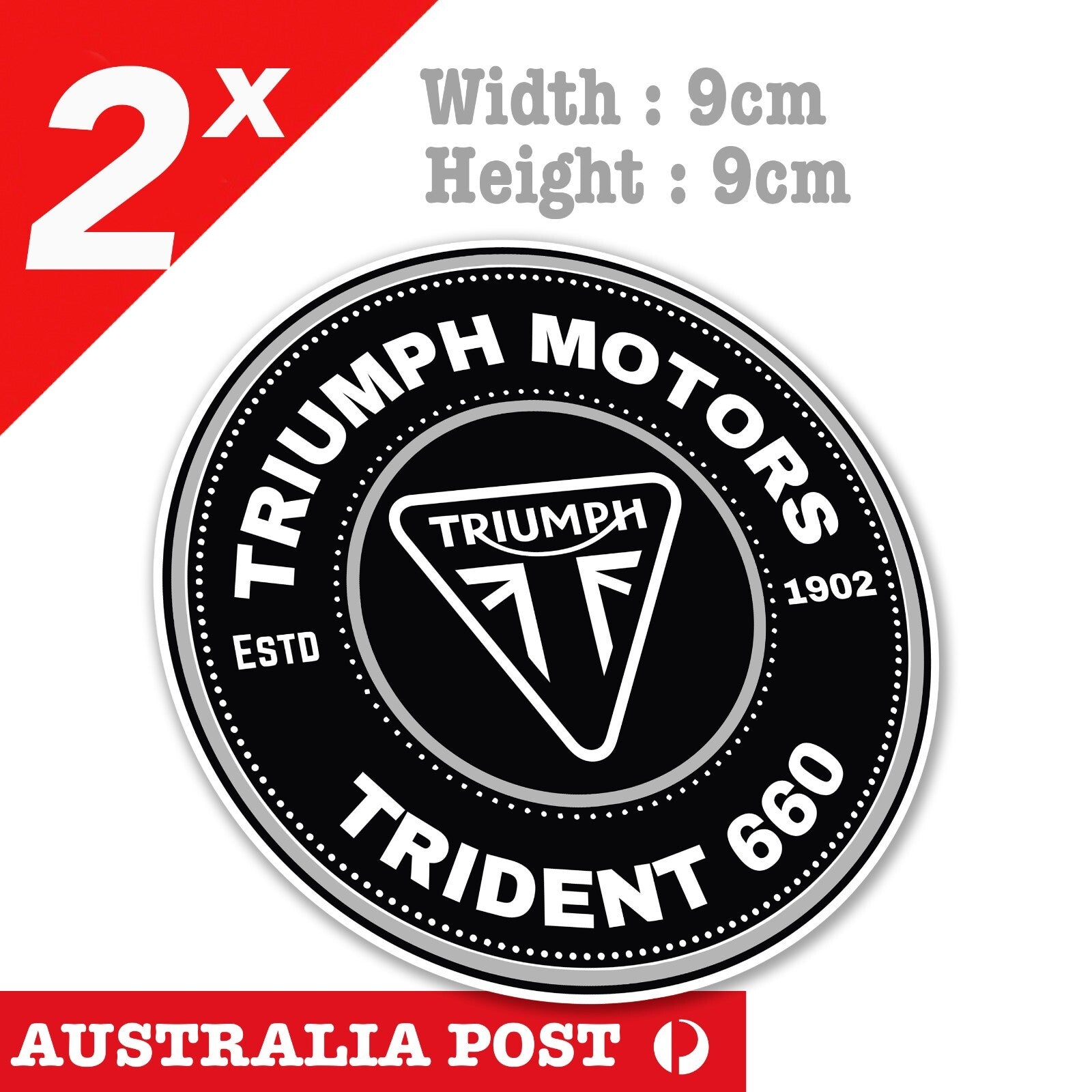 TRIUMPH Motorcycle TRIDENT 660  Logo, Motorcycle, Helmet , Laptop Sticker