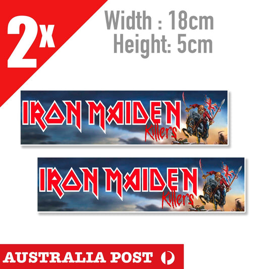 Iron Maiden KILLERS Banner British Flag Sticker Decal band album