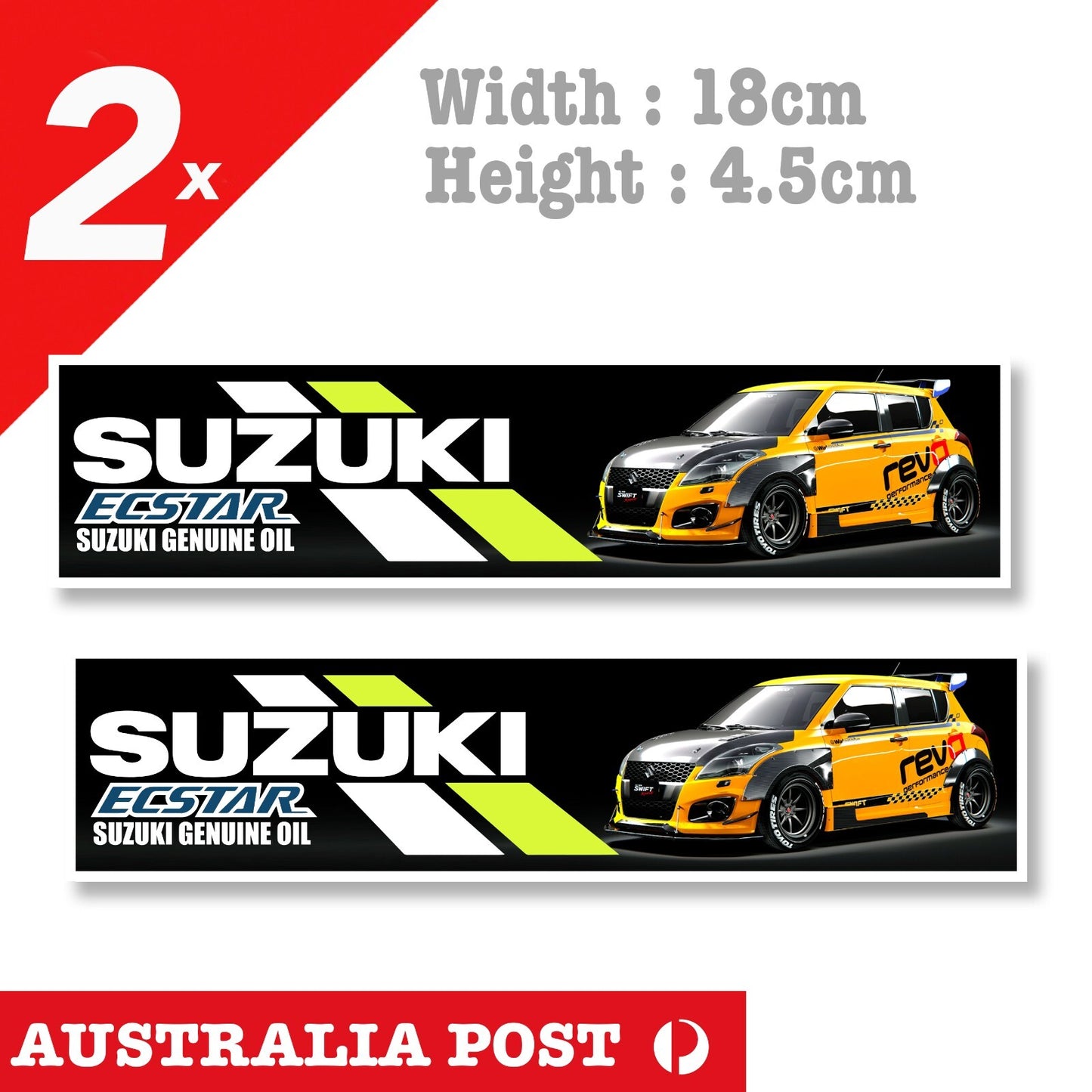 SUZUKI  ECSTAR MotoGP Oil  4x4 Suzuki Swift GT Rocket Bunny Stickers