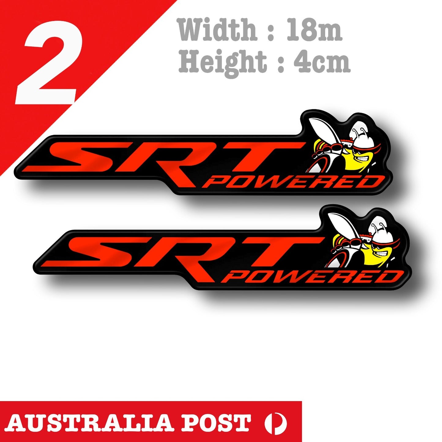 DODGE VIPER SRT SCAT PAK Powered By SRT  Sticker