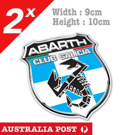 Abarth Club GALACIA Logo, Abarth, Fiat 500 Racing Sticker