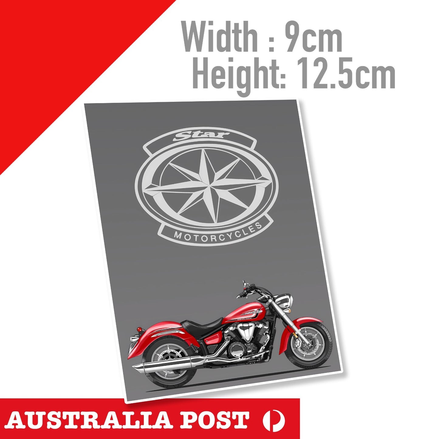 Yamaha V-Star 1300 Bike, Motorcycle, Helmet MotoGp Sticker