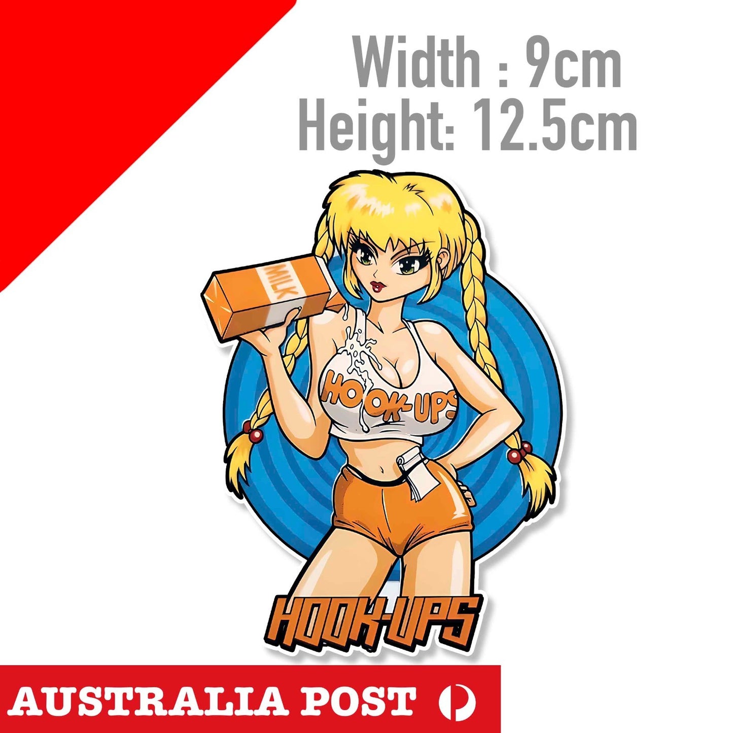 Hook-Ups HookUps Milk  Vintage STICKER