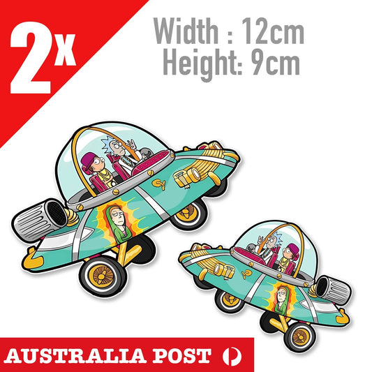 Rick and Morty  SPACE SHIP Sticker