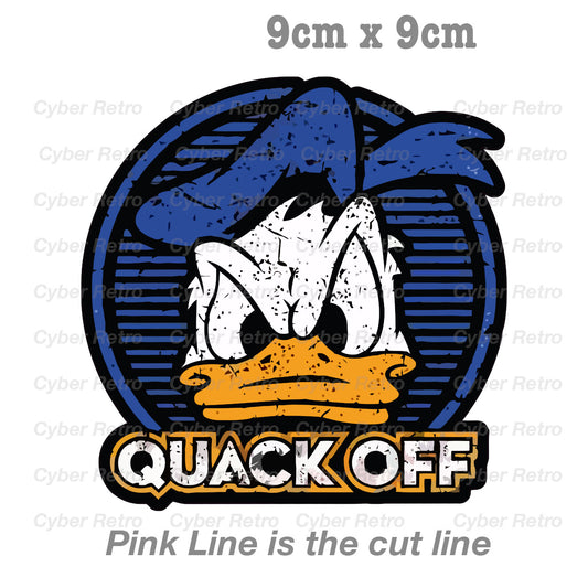 Donald Duck Quack OFF funny  Laptop , Car  Decal Sticker 