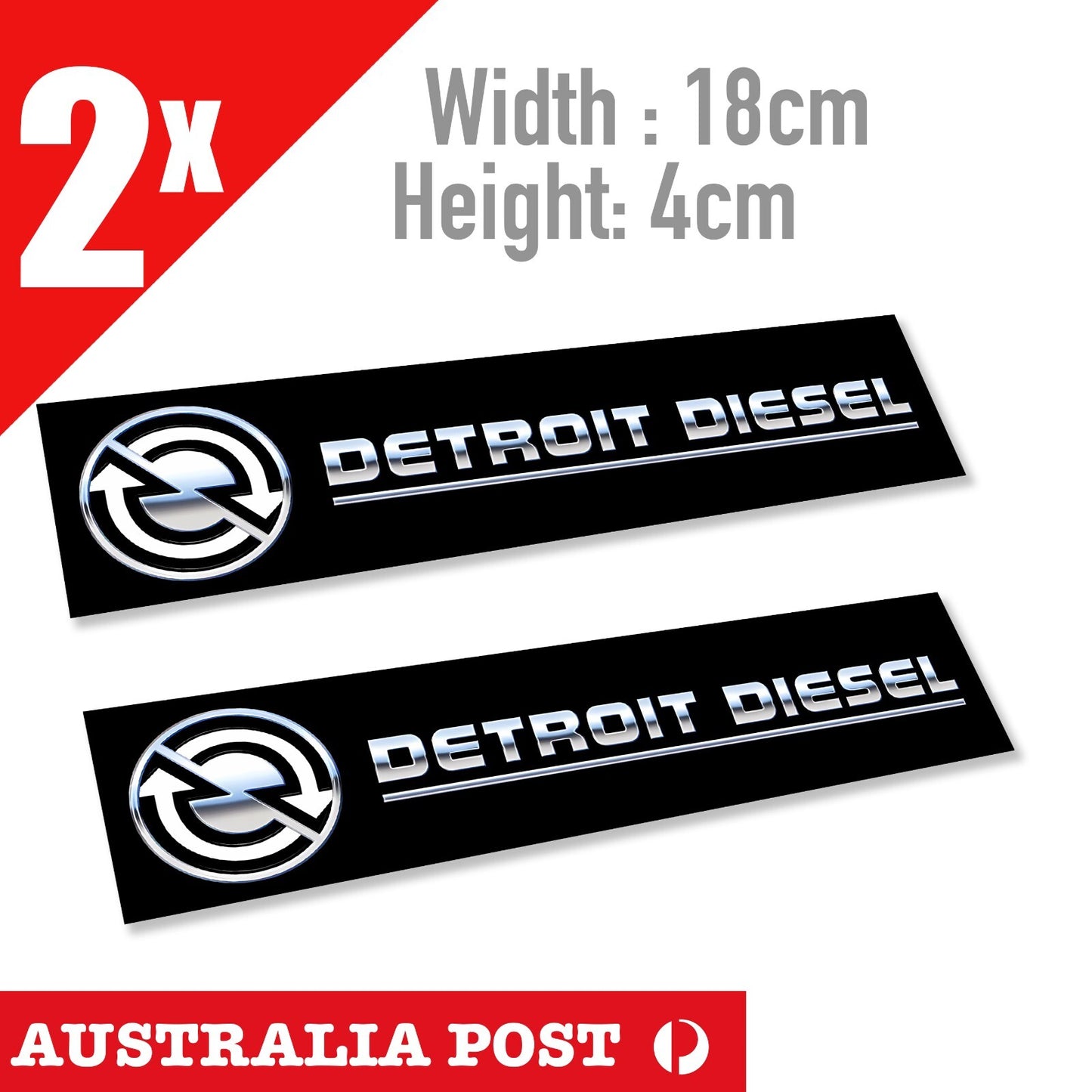Detroit Diesel Sticker Decal Vinyl Truck Rig Ute 4x4 Work Aussie Kenworth Mack
