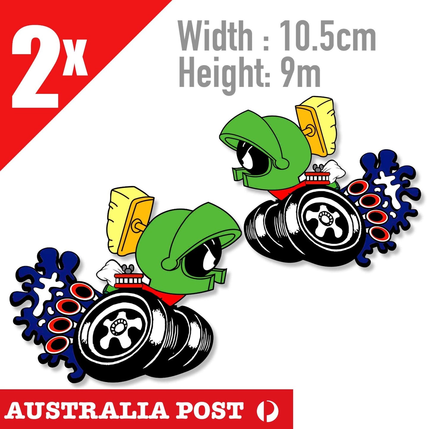 FORD Marvin the Martian , Classic GT-HO Ford WX XY Falcon Super Roo Sticker