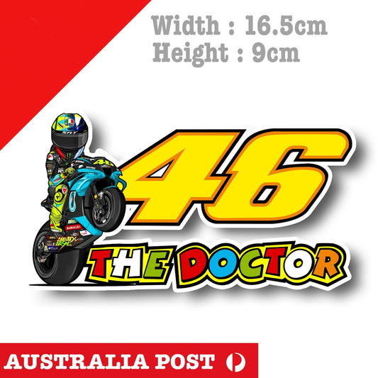 The Doctor 46 - Valentino Rossi's VR46, Motorcycle , AGV Sticker