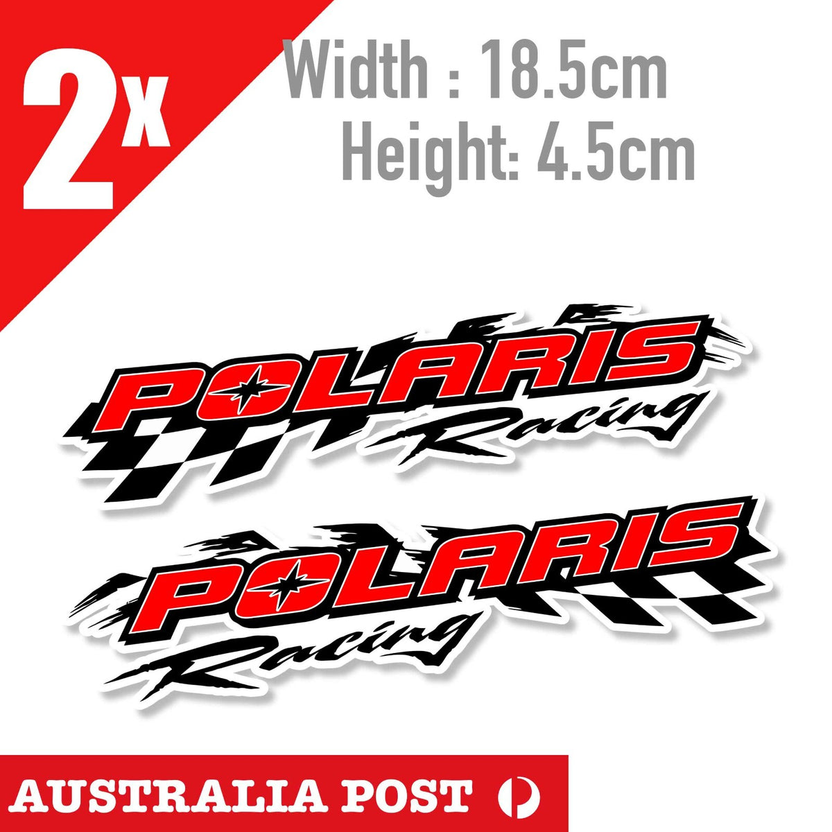 Polaris  Terrain Domination Racing Banner  Sticker