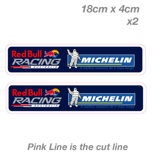 Red Bull Racing Michelin Australia Vinyl  Sticker
