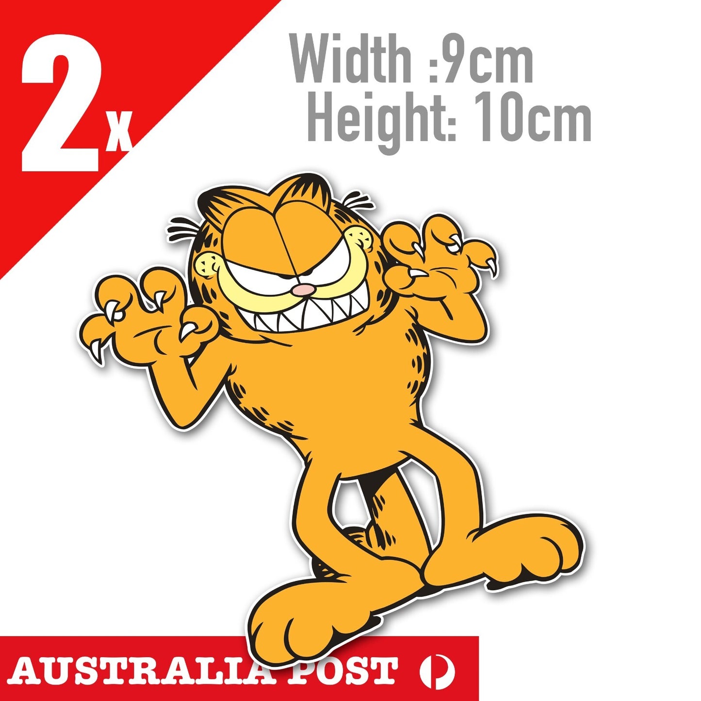 Angry Garfield Chubby Cat , Garfield Lazy Cat Funny Stickers