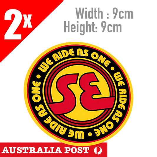 SE Racing Bike Life Round Decal  BMX Bike Frame Landing Gear  BMX Sticker