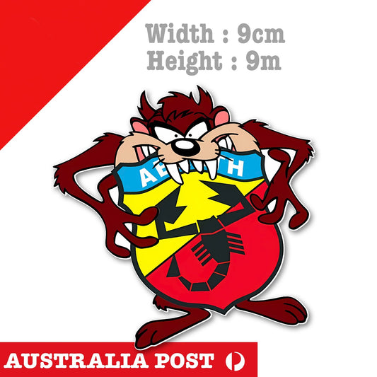 ABARTH Logo TAZ Tornado, Tasmanian Devil Looney Tunes Car Funny Logo Sticker