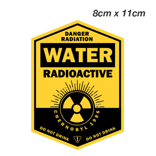 Danger Radioactive Water - Chernobyl 1986 Laptop , Car  Decal Sticker 