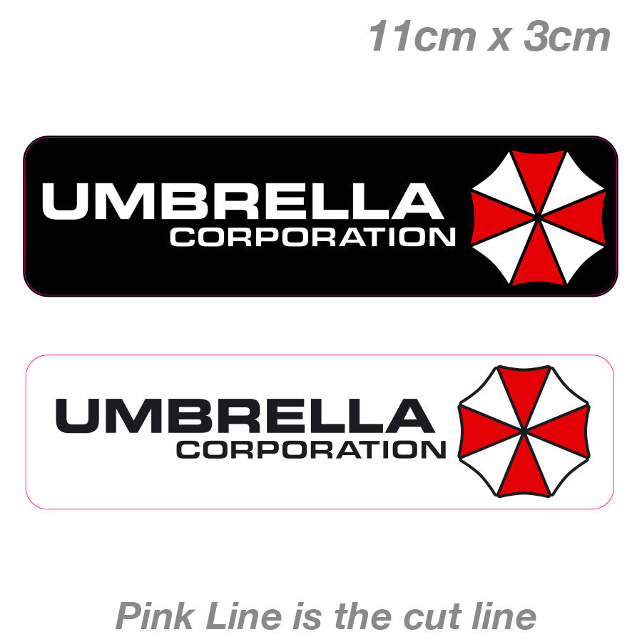 UMBRELLA CORPORATION BIOHAZARD Resident Evil Pack 15 piece Decal Sticker 