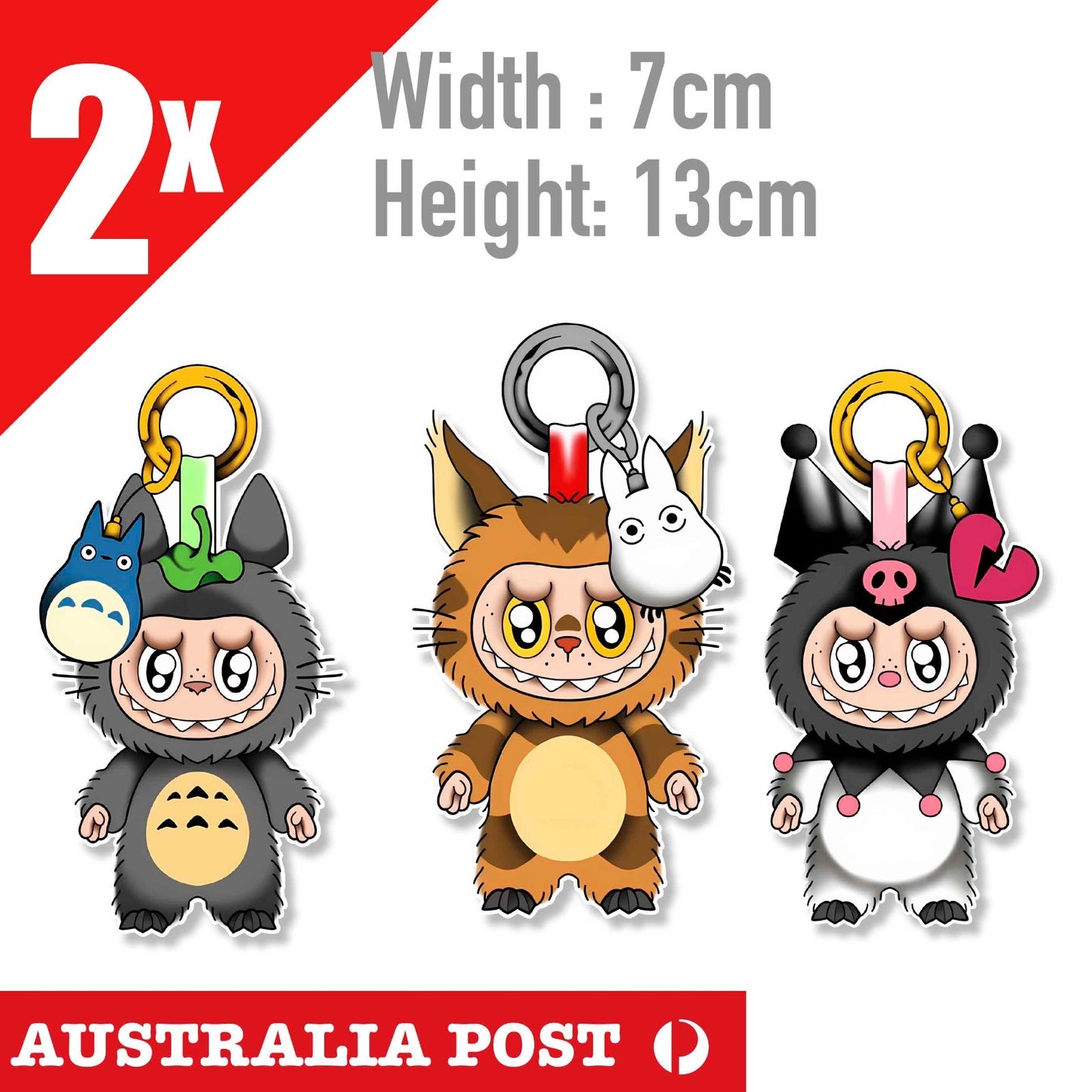 LaBUBU The Monsters 3x  POP Mart STICKER