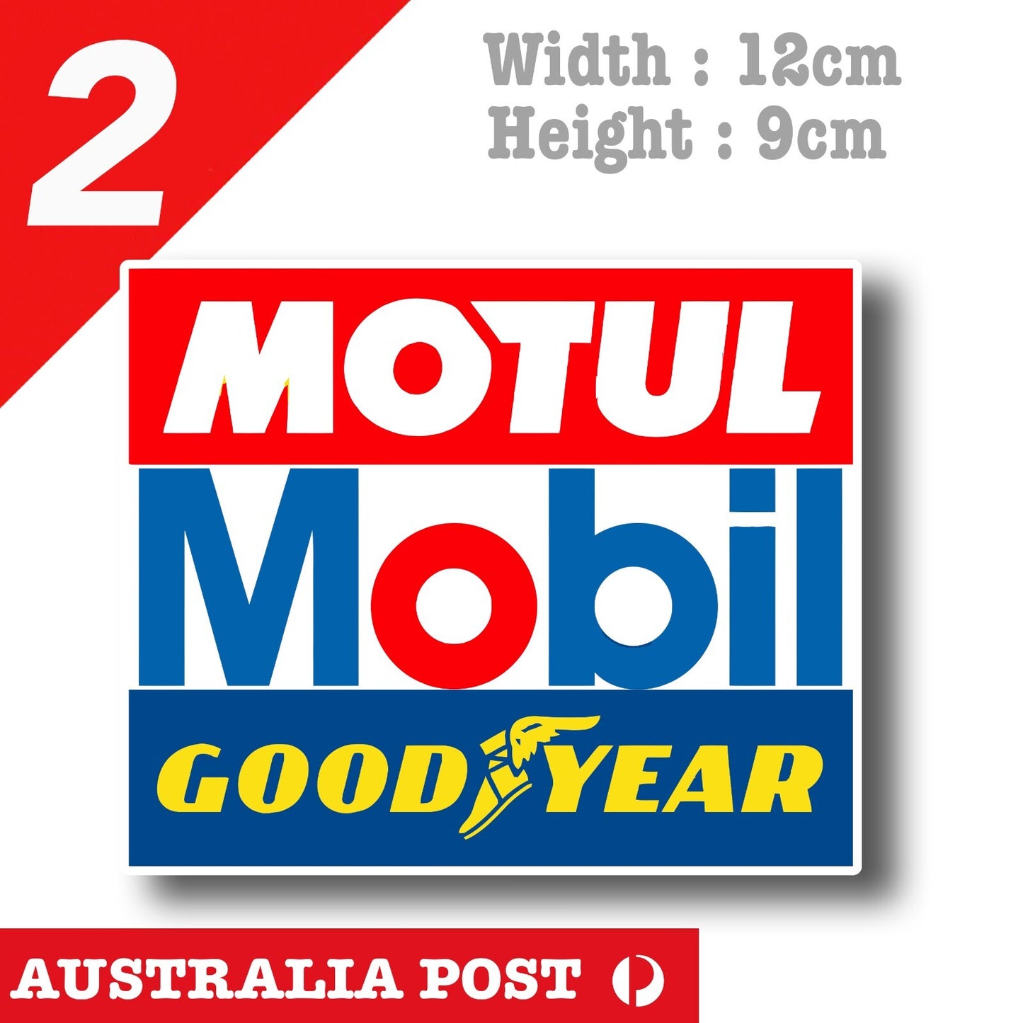 Mobil 1 Motor ,MOTUL, Good Year Logo Stickers