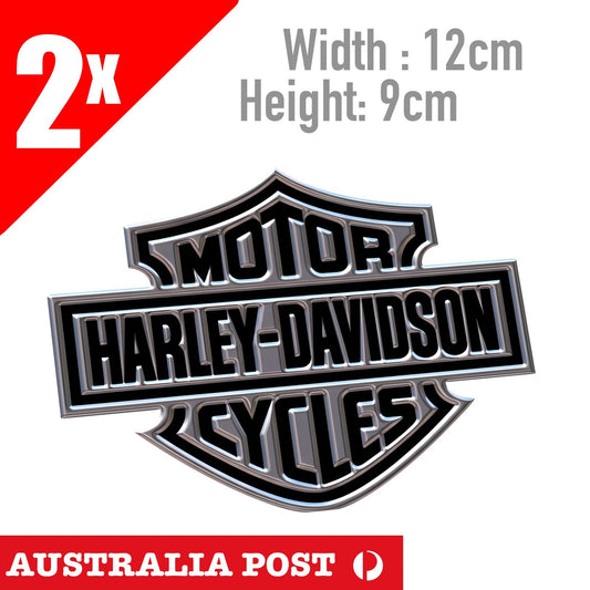 Harley Davidson Chrome Style  Logo, Motorcycle, MotoGP, Fuel Tank  Sticker