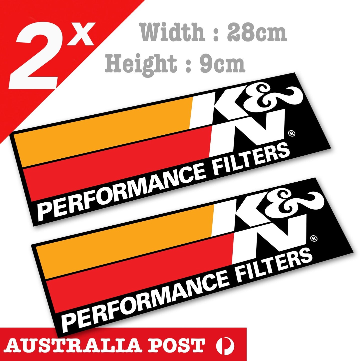 K&N Performance Filter Black Laptop , Car  Stickers