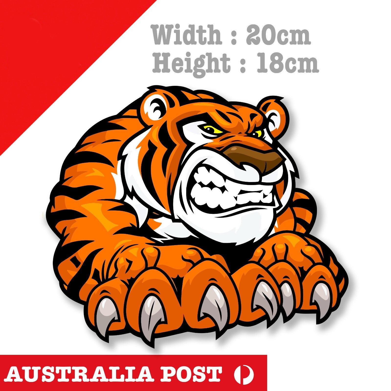 Angry Tiger, Tiger Animal, Tiger , Big Cat Sticker