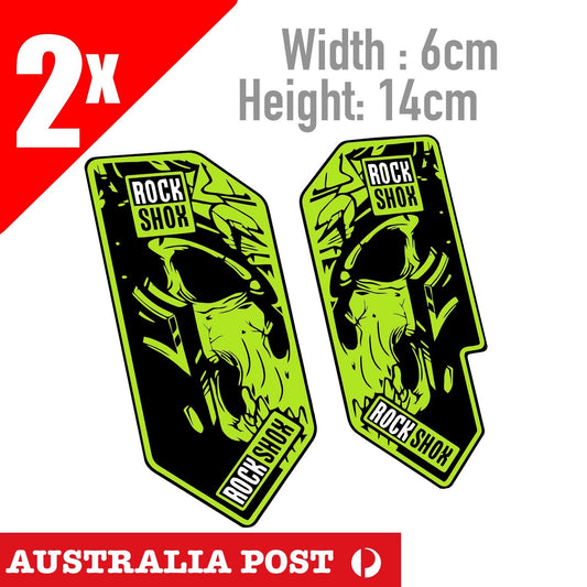 ROCKSHOX SKULL  FRONT FORK Vinyl Decal Bike Cycling Biycle MTB MX Sticker