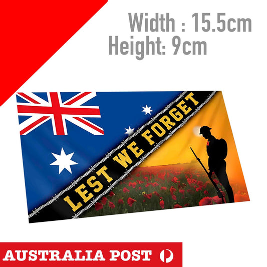 LEST WE FORGET Australian Flag ARMY NAVY AIR FORCE MILITARY AUSTRALIAN Sticker