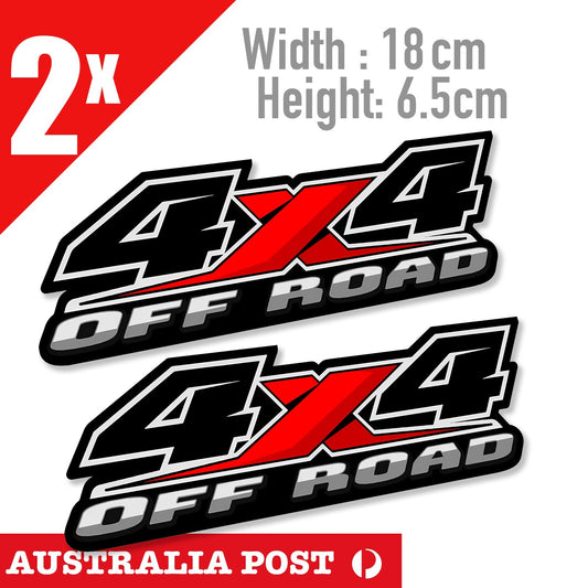 4x4 OFF ROAD Logo, UTE , Off Road, 4WD, Toyota, Mitsubishi, FORD Ranger Stickers