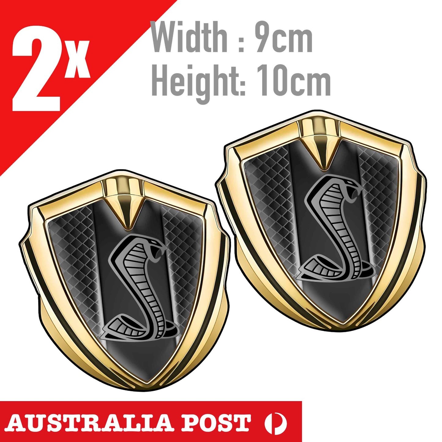 Ford Mustang Shelby Cobra GT500 Gold badge Sticker
