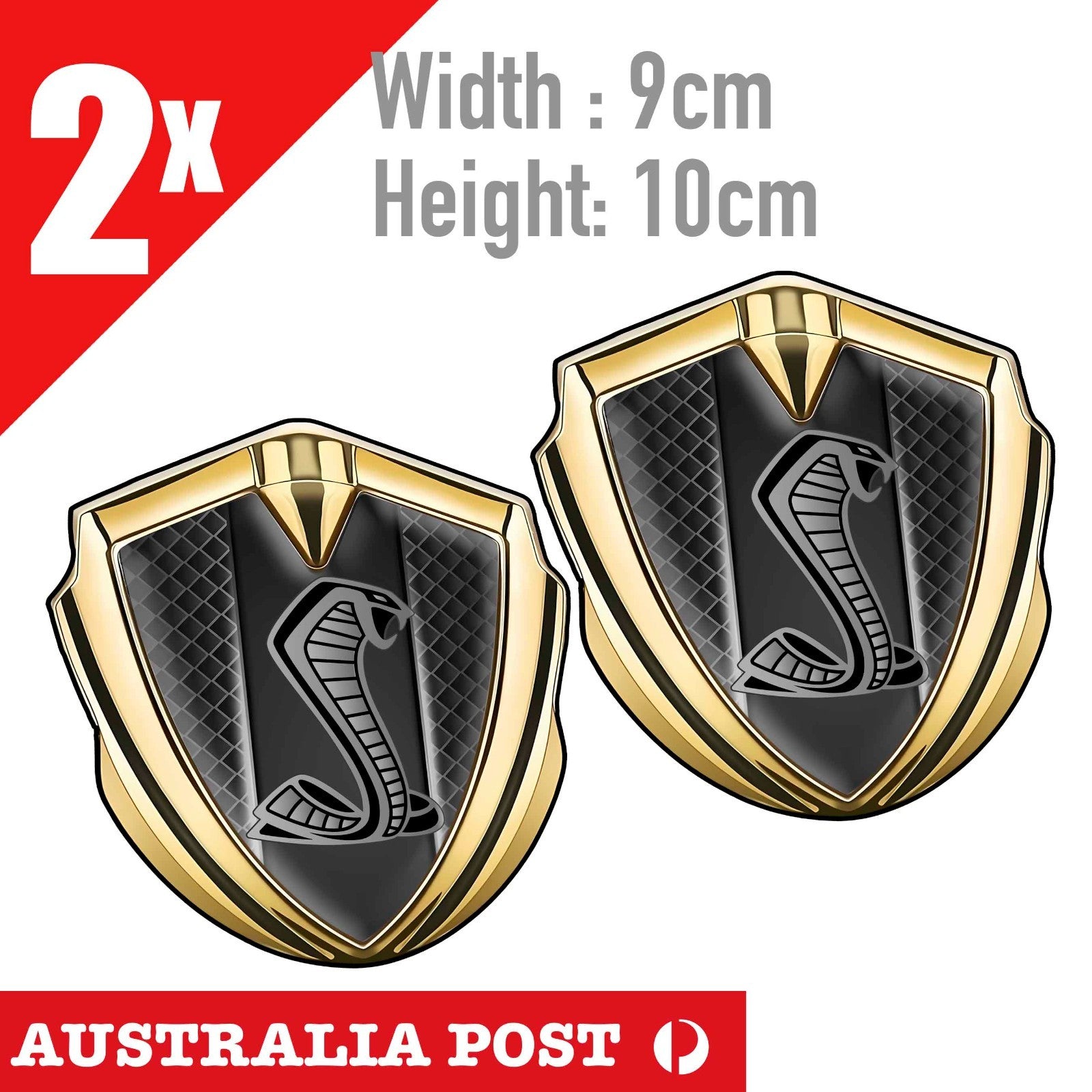 Ford Mustang Shelby Cobra GT500 Gold badge Sticker