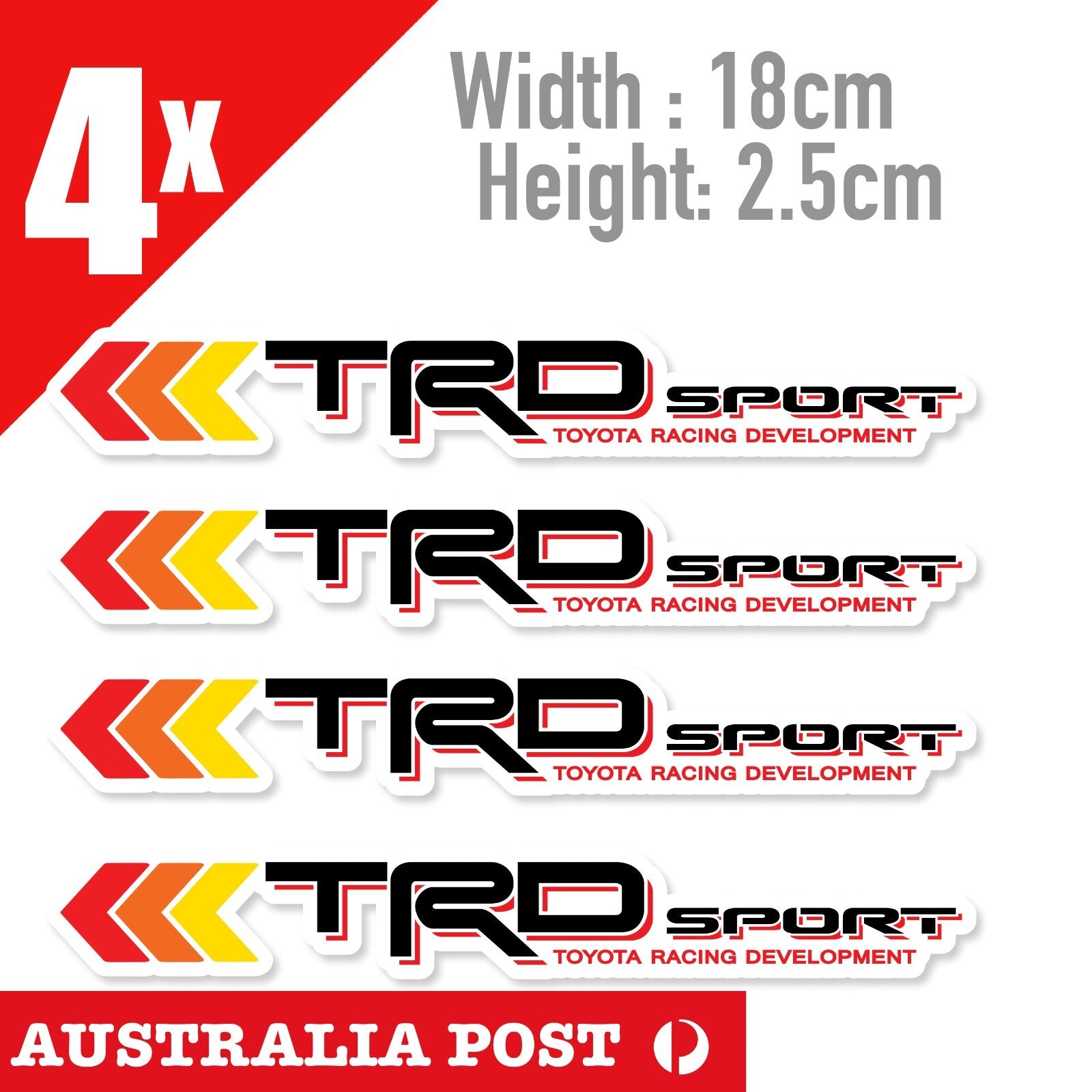 TOYOTA TRD Sport, Toyota Racing Development Stickers