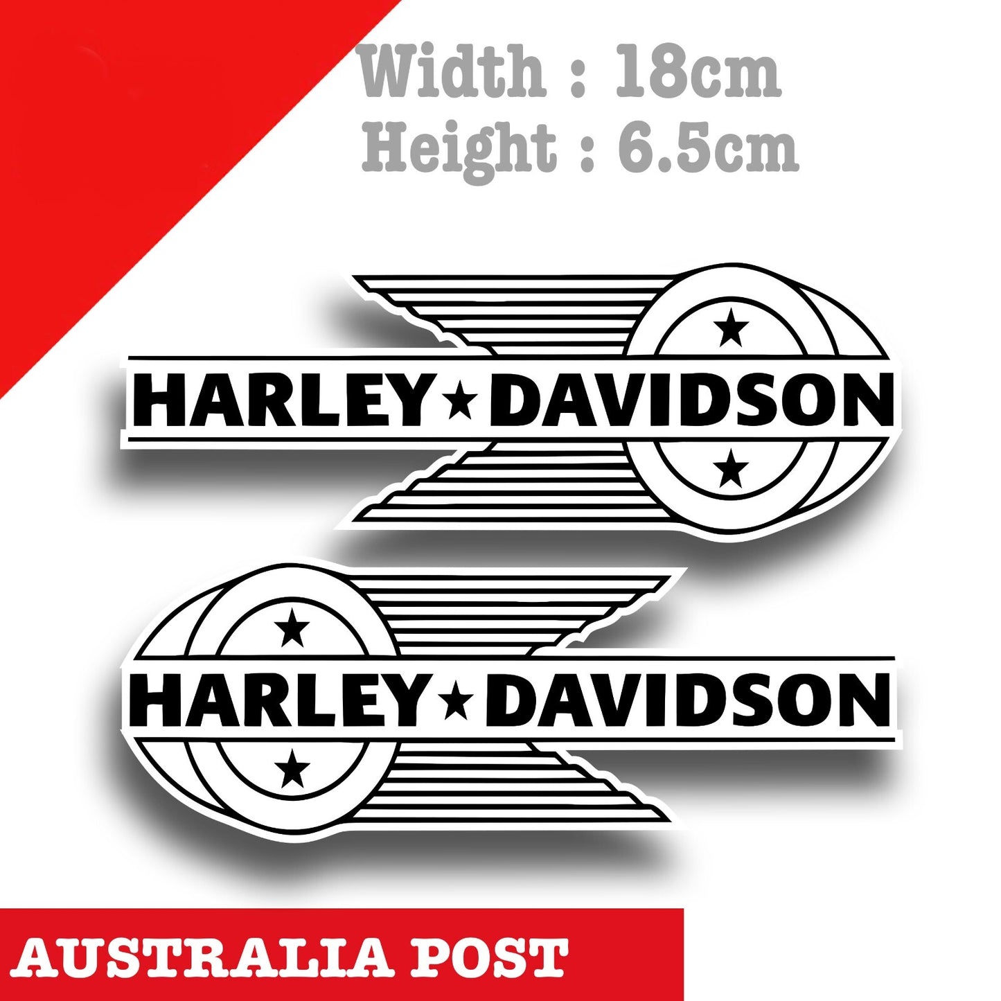Harley Davidson Motorcycle , Fuel Tank, Helmet Logo Decal  Stickers