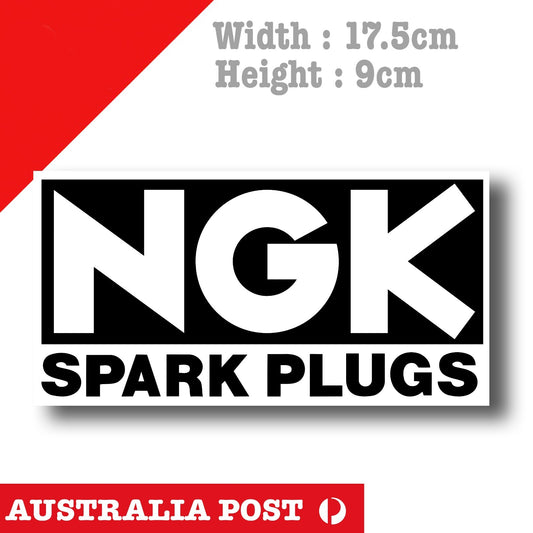 NGK Spark Plugs Logo, Performance Spark Plug Logo Sticker