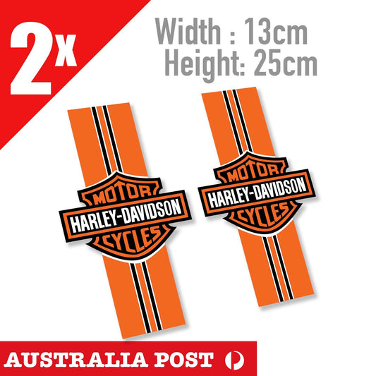 Motorcycle Orange Stripe DAVIDSON STICKER DECAL SUITS CHOPPER SPORTSTER Stickers