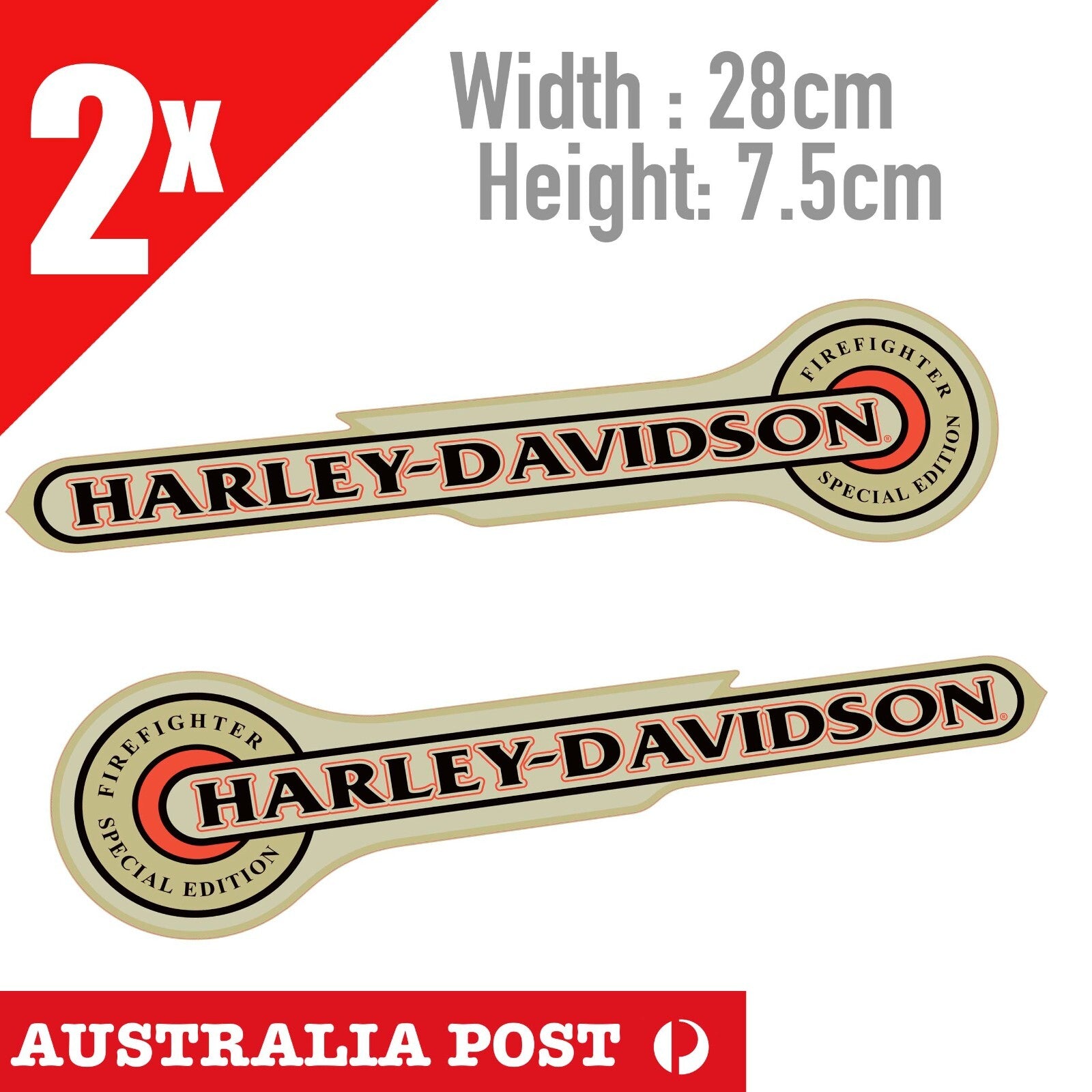 Harley Davidson Classic Laptop ,Motorcycle x2 Stickers