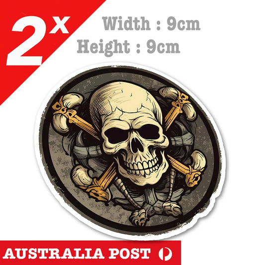 SKULL Pirate HEad Pendant PIRATE SKULL, Skull Head Stickers